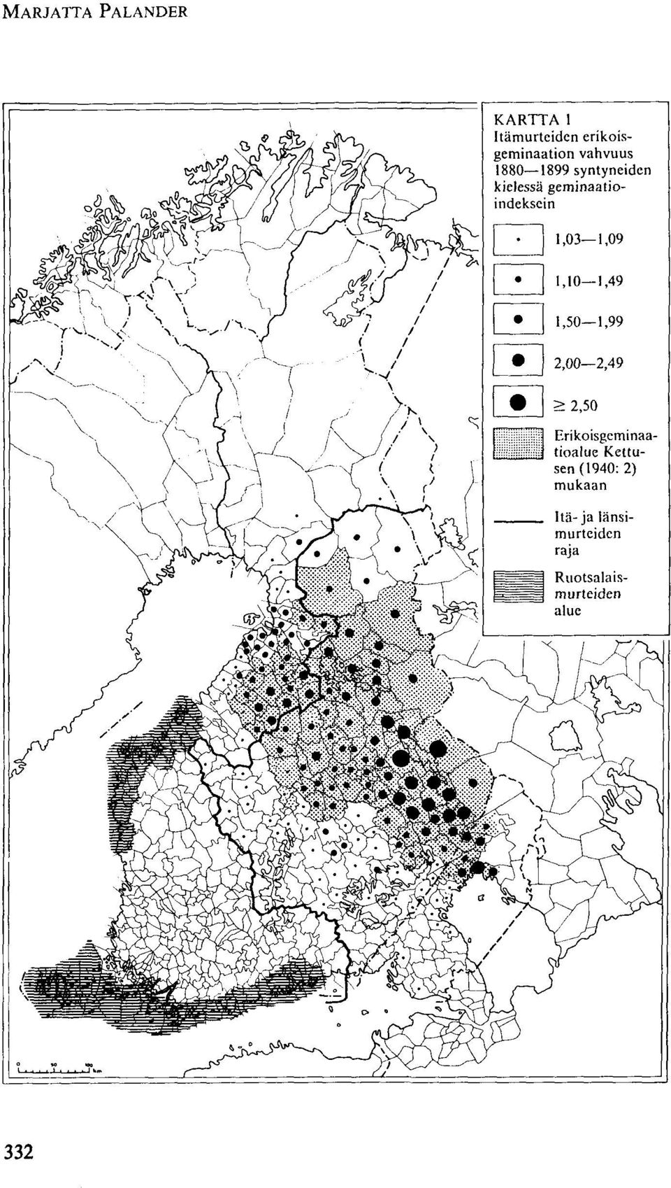 syntyneiden kielessä geminaatioindeksein Erikoisgcminaatioalue