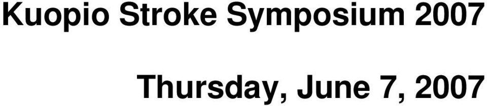 Symposium