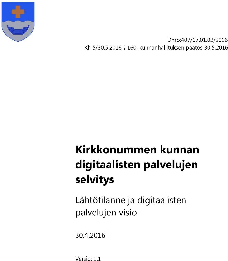 Kirkkonummen kunnan digitaalisten palvelujen