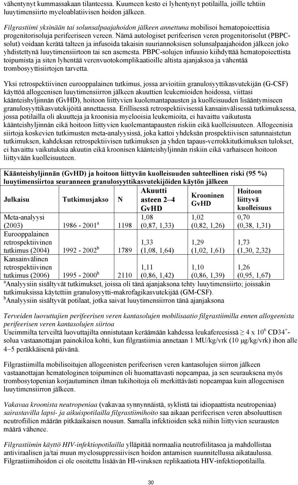 Nämä autologiset perifeerisen veren progenitorisolut (PBPCsolut) voidaan kerätä talteen ja infusoida takaisin suuriannoksisen solunsalpaajahoidon jälkeen joko yhdistettynä luuytimensiirtoon tai sen
