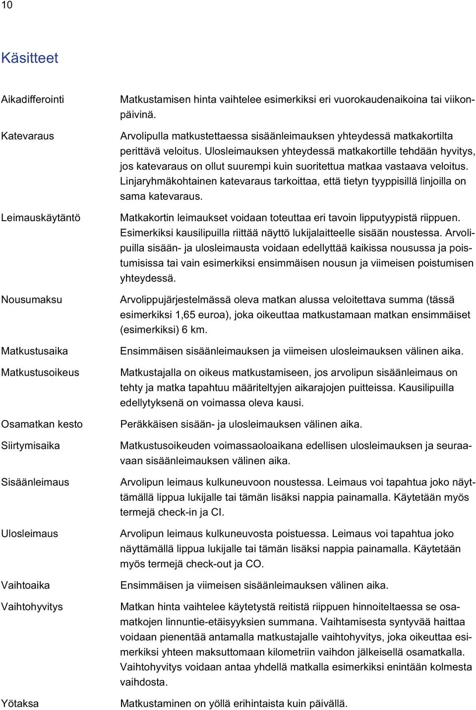 Ulosleimauksen yhteydessä matkakortille tehdään hyvitys, jos katevaraus on ollut suurempi kuin suoritettua matkaa vastaava veloitus.