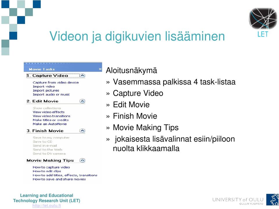 Edit Movie» Finish Movie» Movie Making Tips»