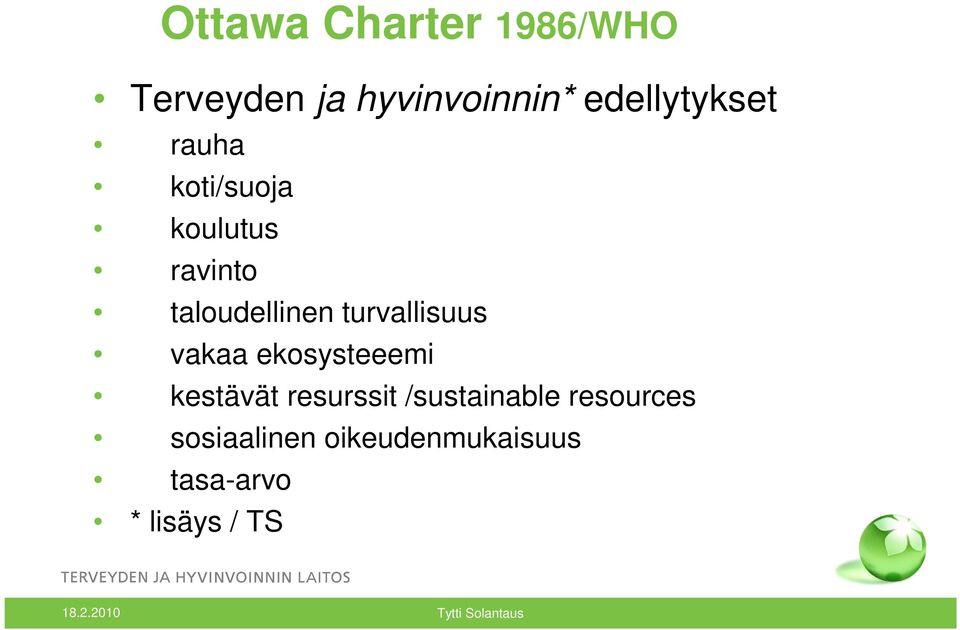 ekosysteeemi kestävät resurssit /sustainable resources sosiaalinen