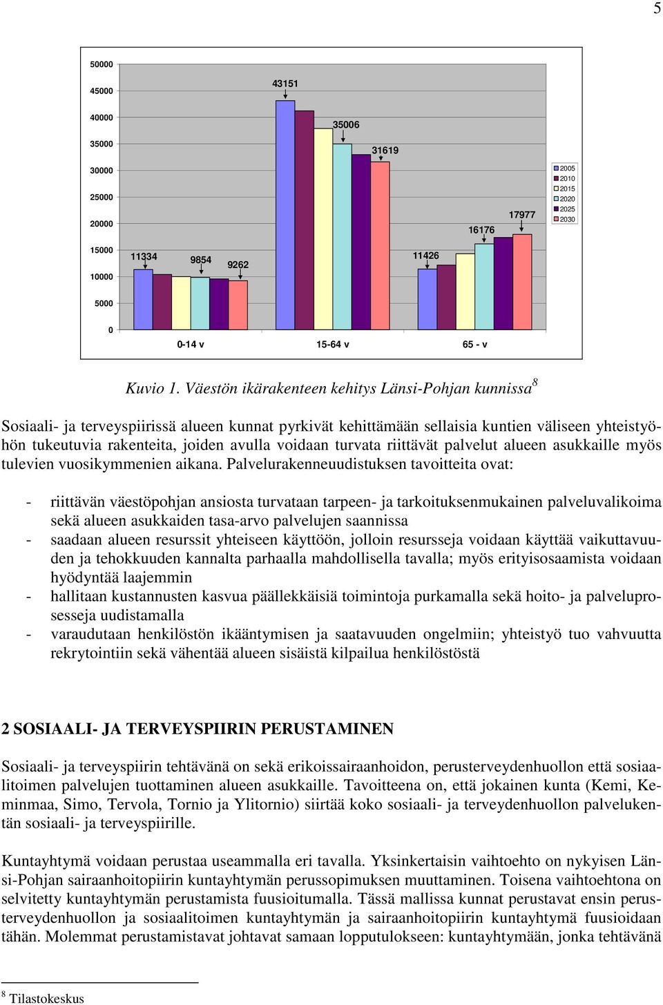 voidaan turvata riittävät palvelut alueen asukkaille myös tulevien vuosikymmenien aikana.