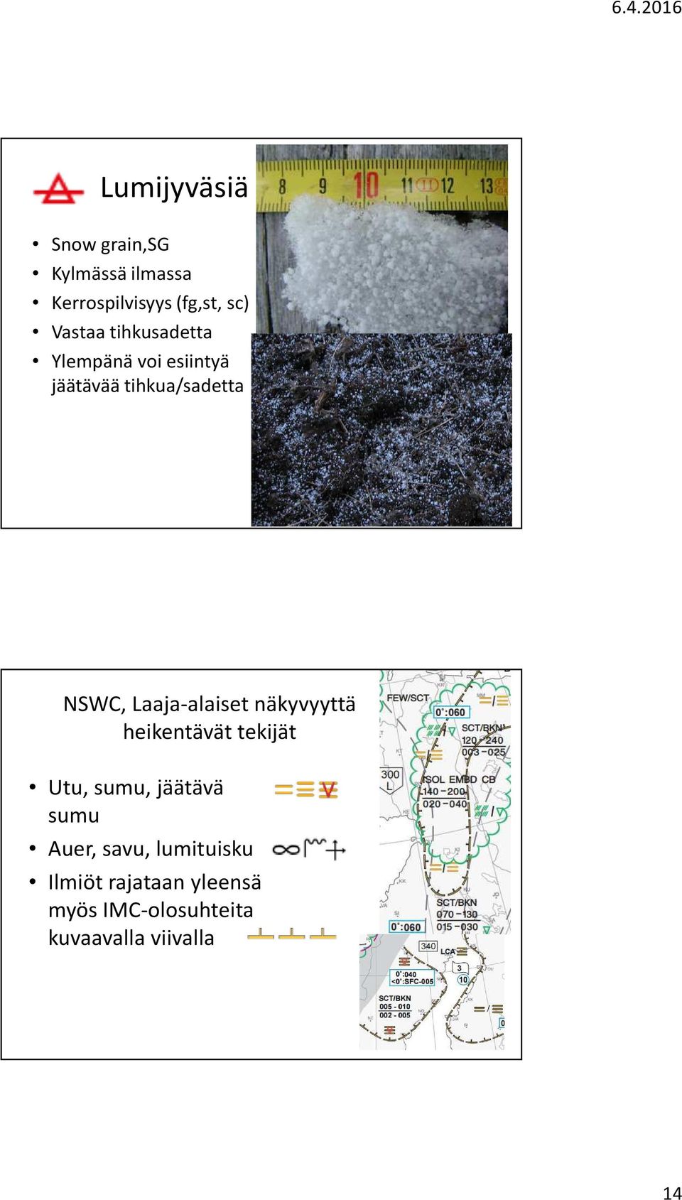 Laaja-alaiset näkyvyyttä heikentävät tekijät Utu, sumu, jäätävä sumu Auer,