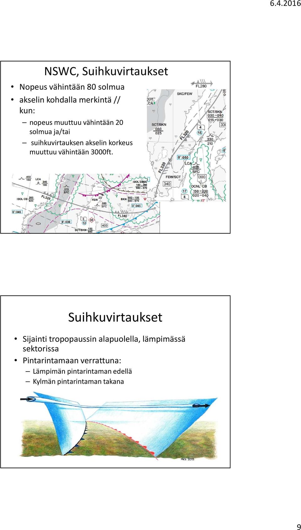 vähintään 3000ft.