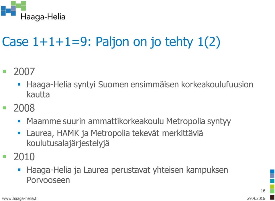 Metropolia syntyy Laurea, HAMK ja Metropolia tekevät merkittäviä