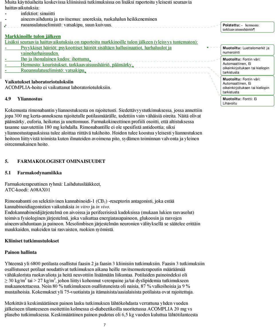 Markkinoille tulon jälkeen Lisäksi seuraavia haittavaikutuksia on raportoitu markkinoille tulon jälkeen (yleisyys tuntematon): - Psyykkiset häiriöt: psykoottiset häiriöt sisältäen hallusinaatiot,