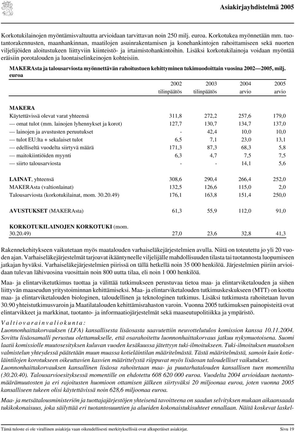 Lisäksi korkotukilainoja voidaan myöntää eräisiin porotalouden ja luontaiselinkeinojen kohteisiin.