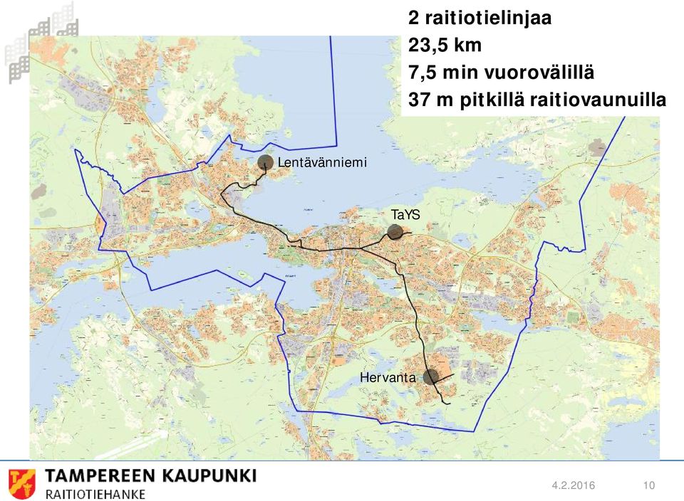 pitkillä raitiovaunuilla