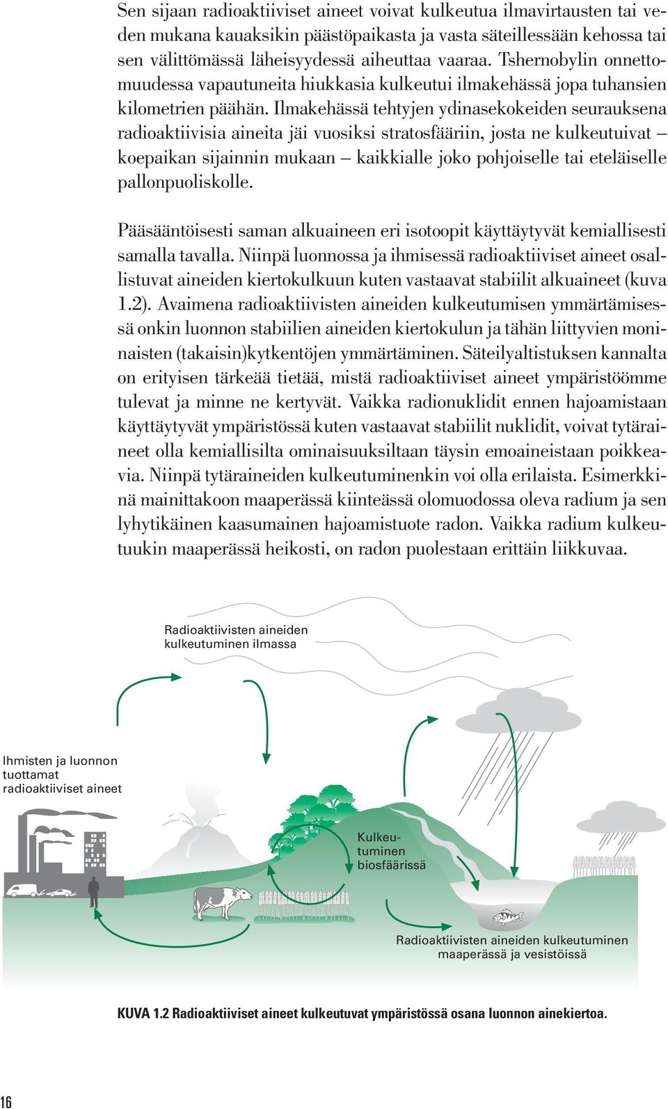 Ilmakehässä tehtyjen ydinasekokeiden seurauksena radioaktiivisia aineita jäi vuosiksi stratosfääriin, josta ne kulkeutuivat koepaikan sijainnin mukaan kaikkialle joko pohjoiselle tai eteläiselle
