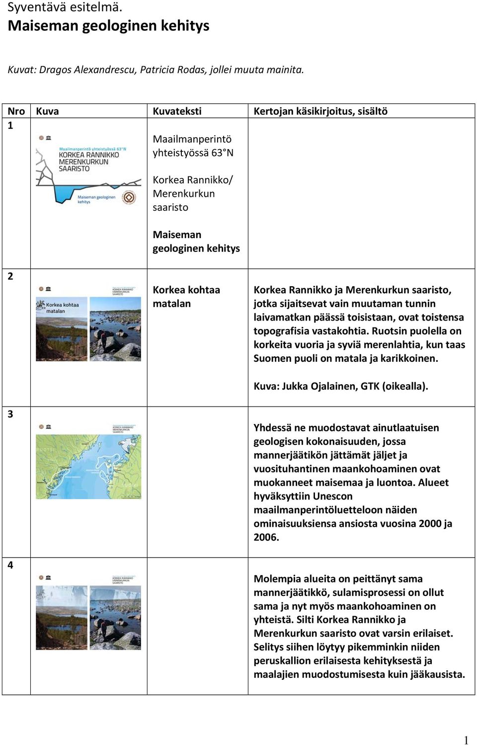 jotka sijaitsevat vain muutaman tunnin laivamatkan päässä toisistaan, ovat toistensa topografisia vastakohtia.