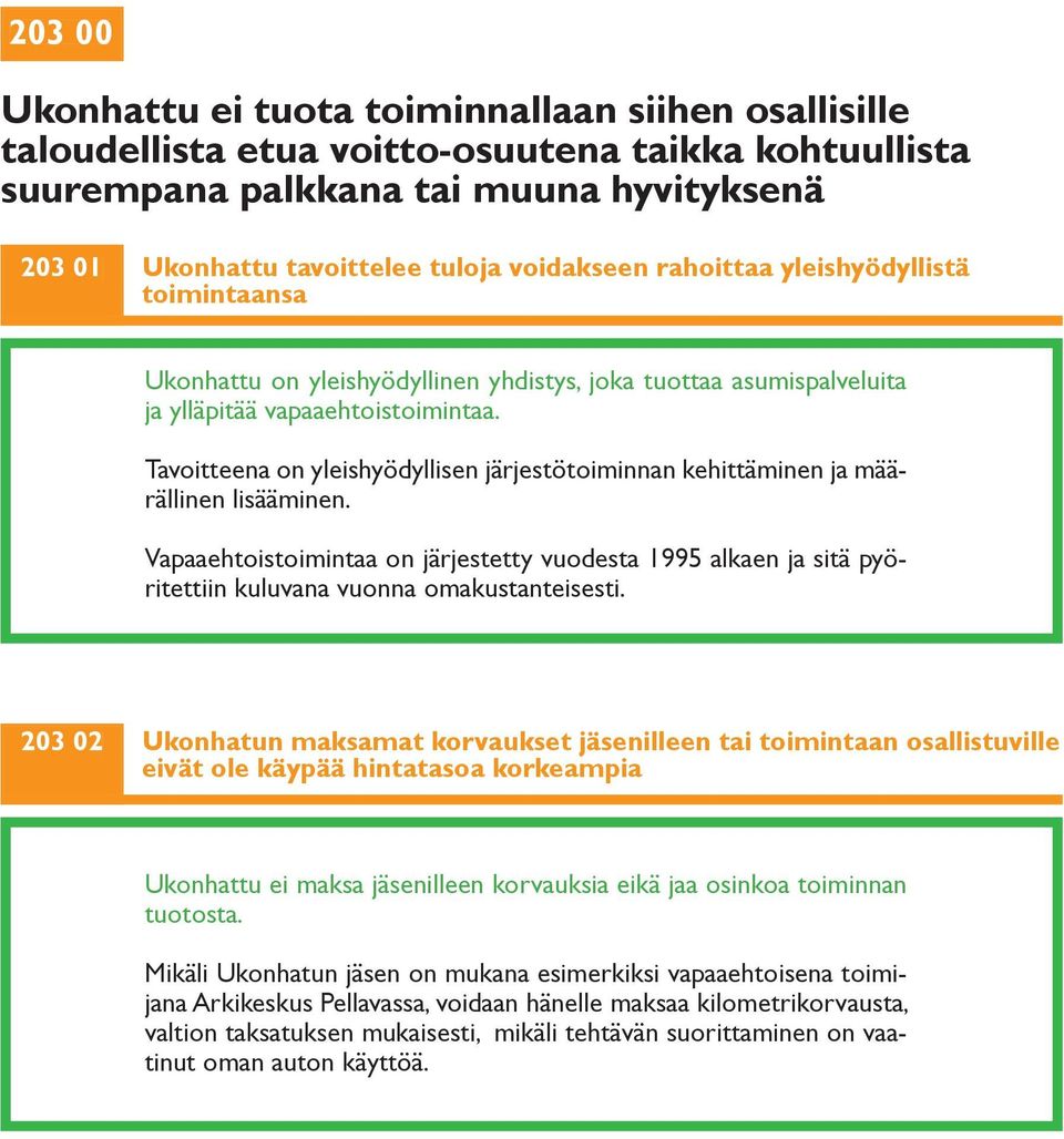 Tavoitteena on yleishyödyllisen järjestötoiminnan kehittäminen ja määrällinen lisääminen.