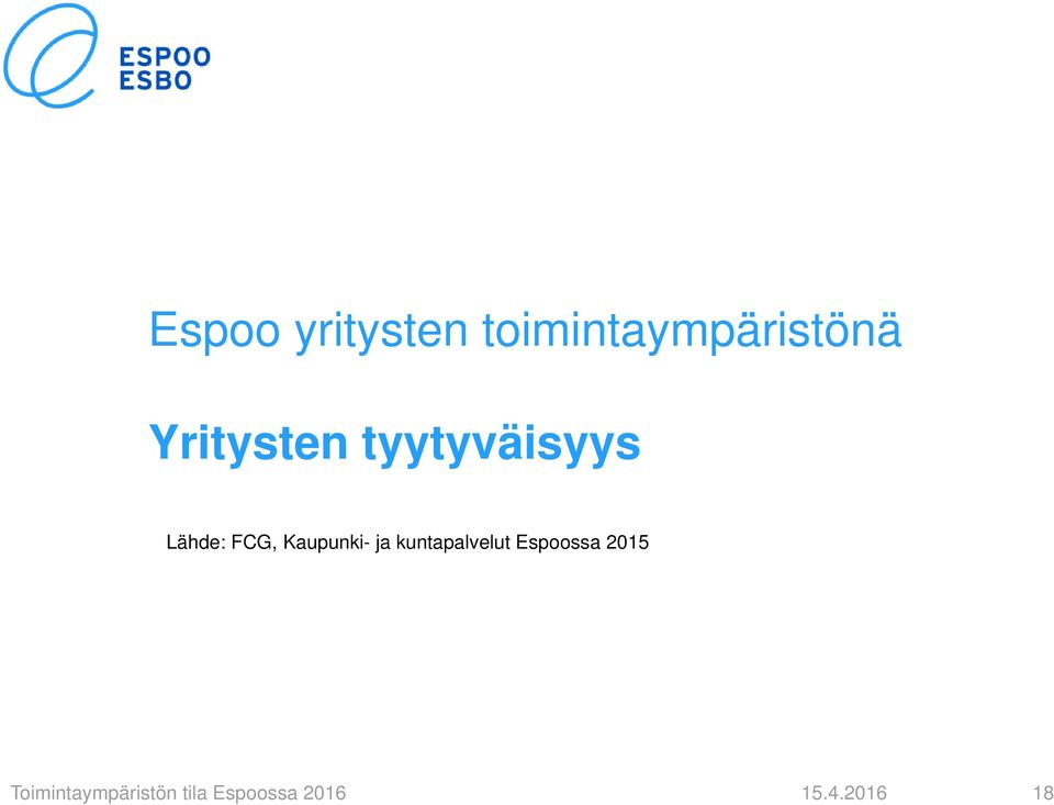 Kaupunki- ja kuntapalvelut Espoossa 2015