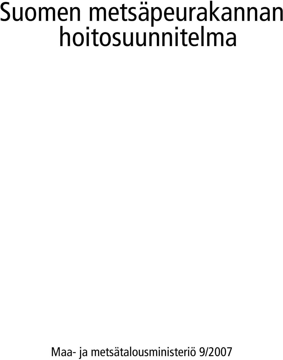 hoitosuunnitelma