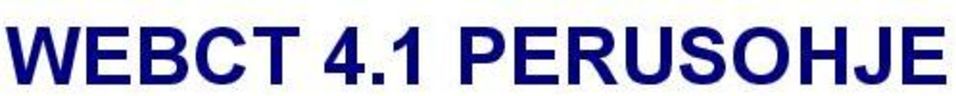PERUSOHJE