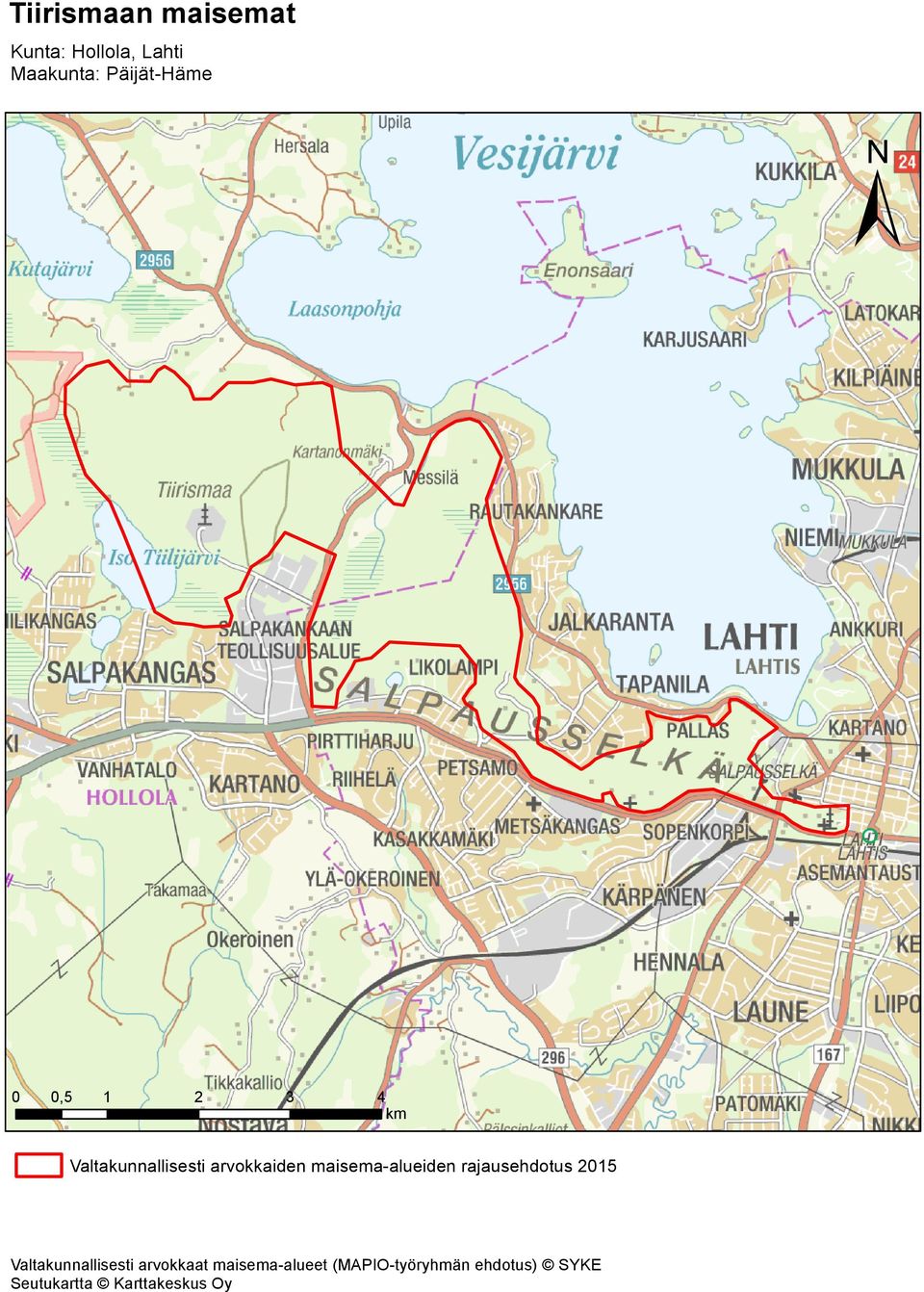 maisema-alueiden rajausehdotus 2015 Valtakunnallisesti