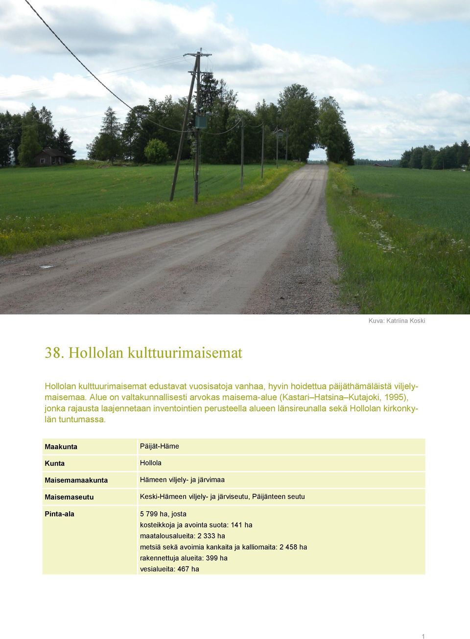 kirkonkylän tuntumassa.
