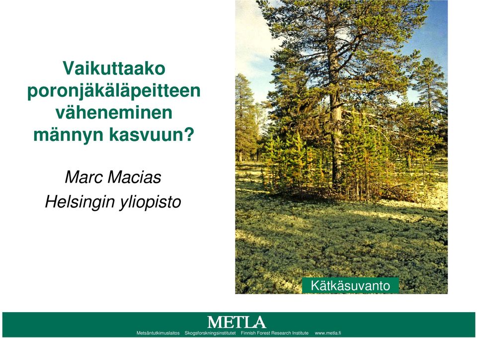 Marc Macias Helsingin yliopisto Kätkäsuvanto