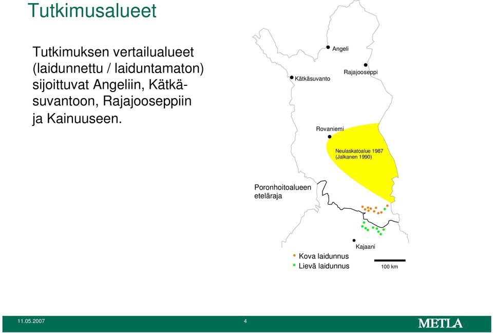 Angeli Rajajooseppi Kätkäsuvanto Rovaniemi Neulaskatoalue 1987 (Jalkanen