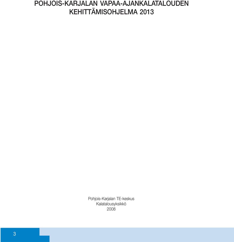 KEHITTÄMISOHJELMA 2013