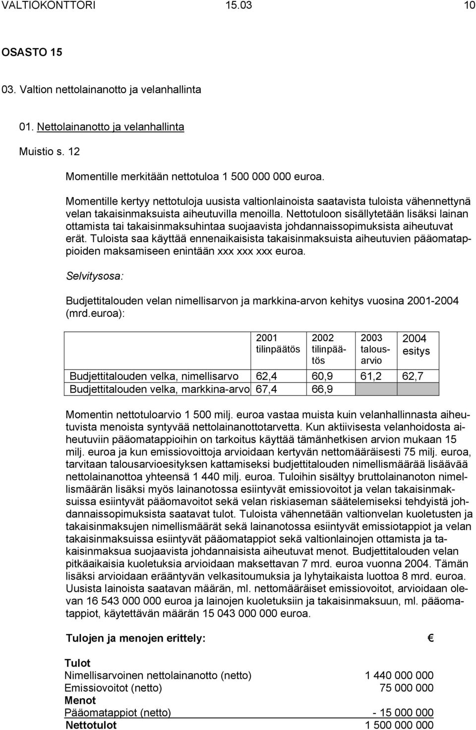 Nettotuloon sisällytetään lisäksi lainan ottamista tai takaisinmaksuhintaa suojaavista johdannaissopimuksista aiheutuvat erät.