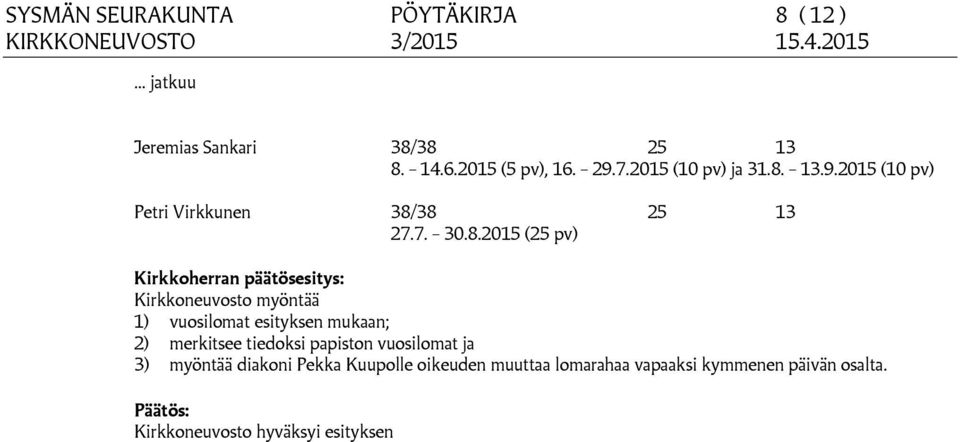 13.9.2015 (10 pv) Petri Virkkunen 38/