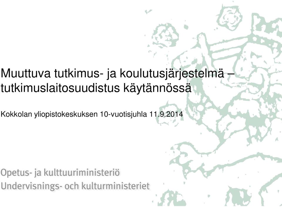 tutkimuslaitosuudistus