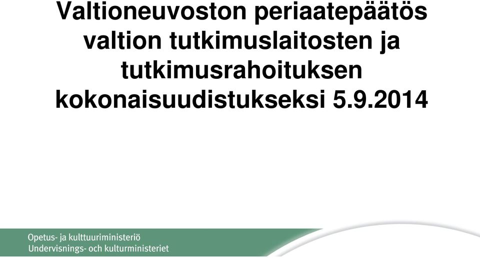 tutkimuslaitosten ja