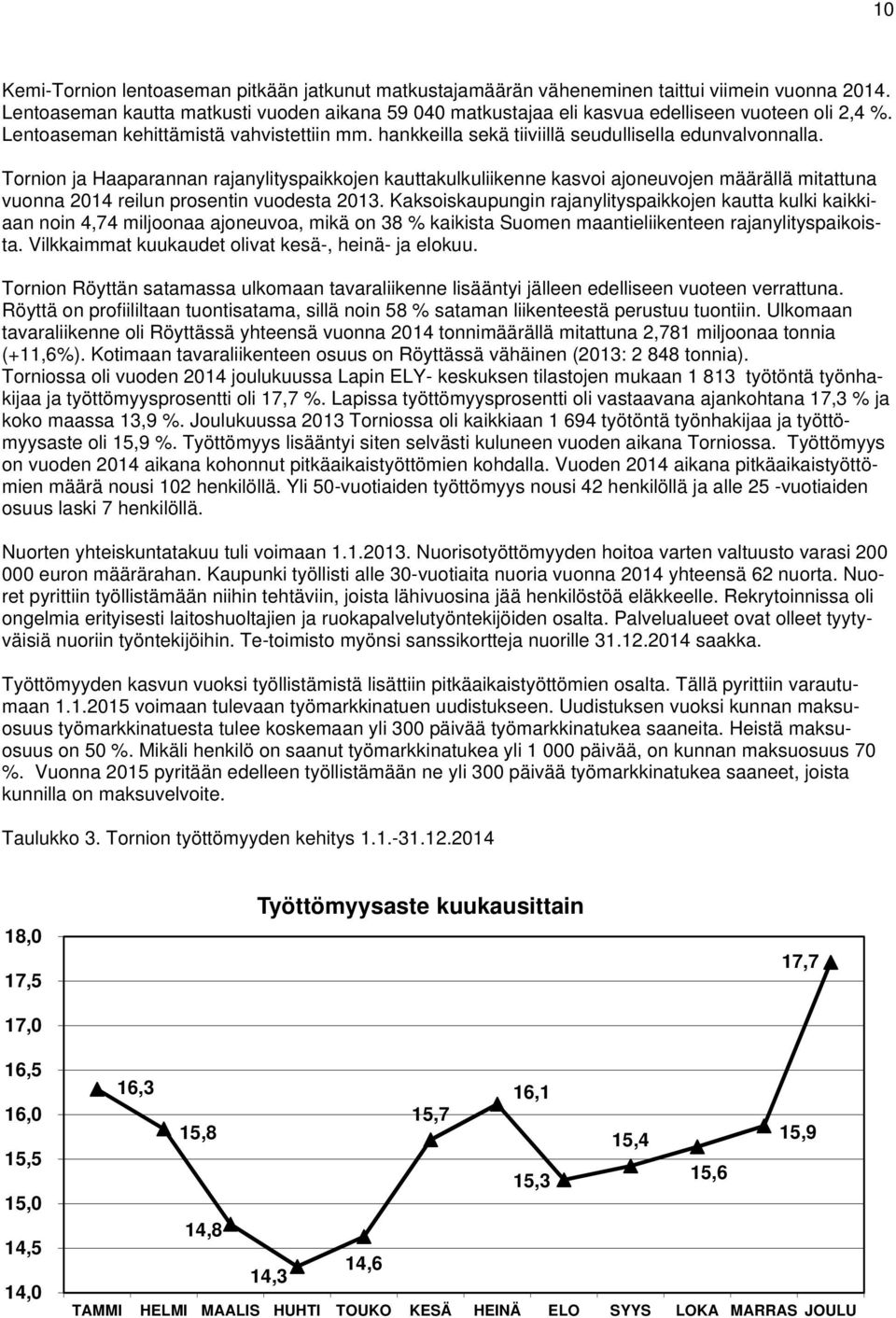 hankkeilla sekä tiiviillä seudullisella edunvalvonnalla.