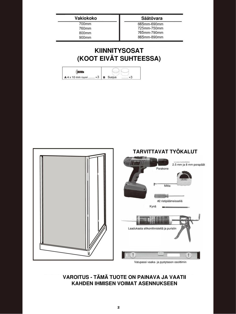 5 mm ja 8 mm porapäät Mitta #2 ristipäämeisseliä Kynä Laadukasta