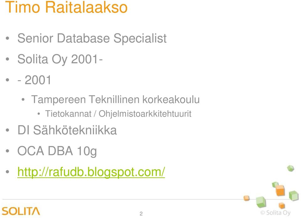 korkeakoulu Tietokannat /