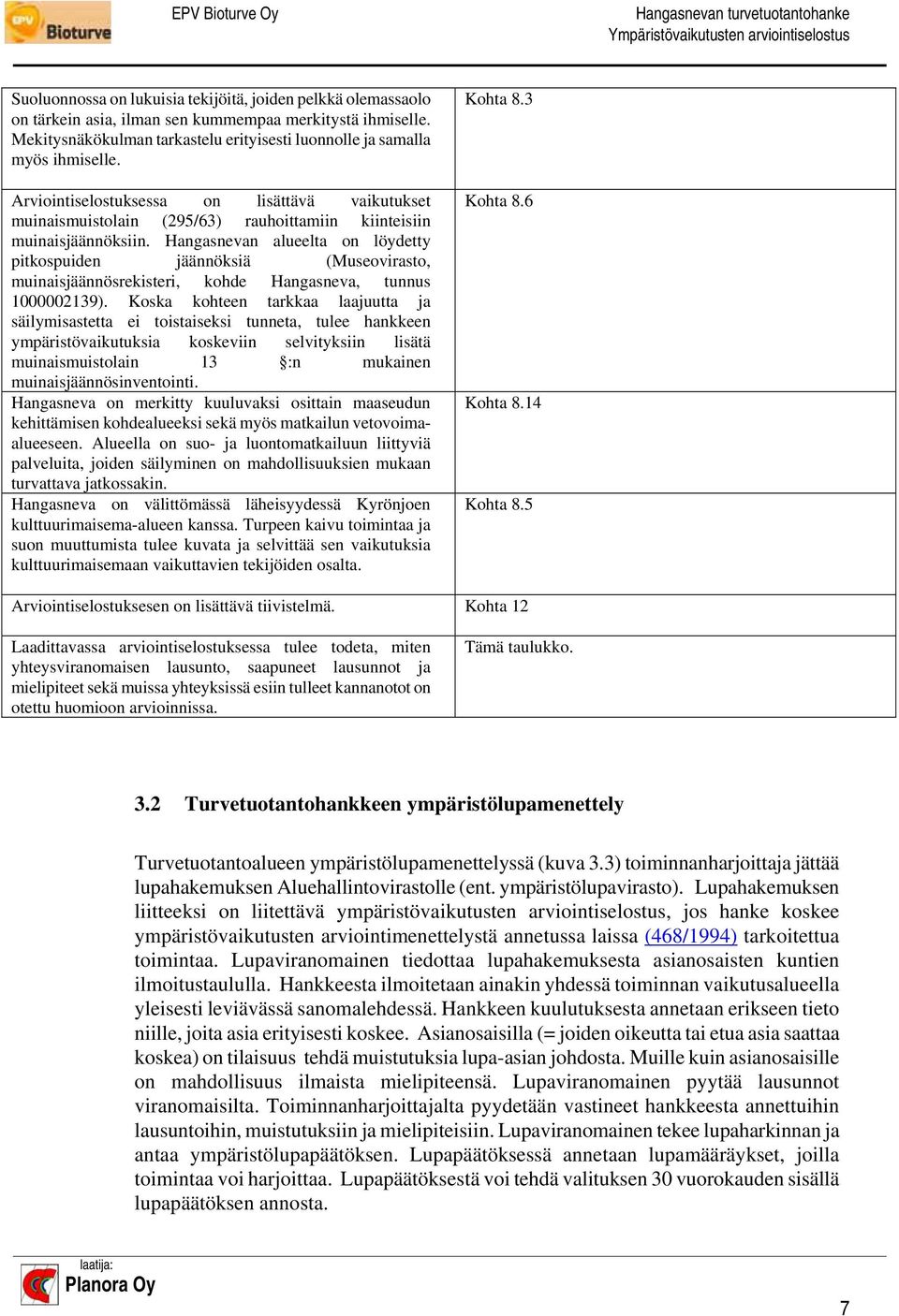 Hangasnevan alueelta on löydetty pitkospuiden jäännöksiä (Museovirasto, muinaisjäännösrekisteri, kohde Hangasneva, tunnus 1000002139).