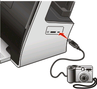 Jos tulostimessa käytetään USB-liitäntää Windows-käyttäjät EzPrint käynnistyy automaattisesti, kun tallennuslaite asetetaan tulostimeen.
