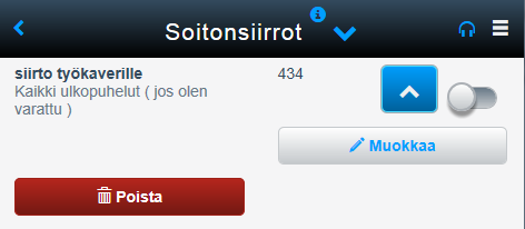 Elisa Oyj Elisa Ring 28 (57) 5. Tämän jälkeen sääntö on valmis käytettäväksi, voit tehdä uusia sääntöjä välittömästi perään ja liittää niitä mm. muihin tilatietoihin 6.