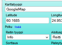 *Reitin luonti 4 Reitti -editori: MEDIAOPAS REITTI KOHDE Reitillä olevat paikat voidaan yhdistää polulla. Polku editori avataan painamalla lisää tekstiä.