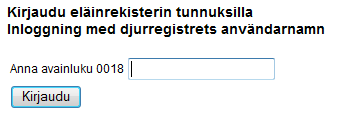 KÄYTTÄJÄN OHJE 5 (21) Kunnasta saatu käyttäjätunnus ja salasana kirjoitetaan niille varattuihin kenttiin. Isoilla ja pienillä kirjaimilla on merkitys.