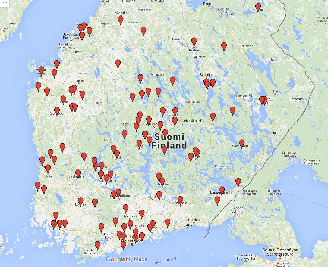 KOULUTUSPAIKKAKUNNAT 08/2012 LÄHTIEN 08/2012 LÄHTIEN KOULUTETUT KÄYTTÄJÄT 1200