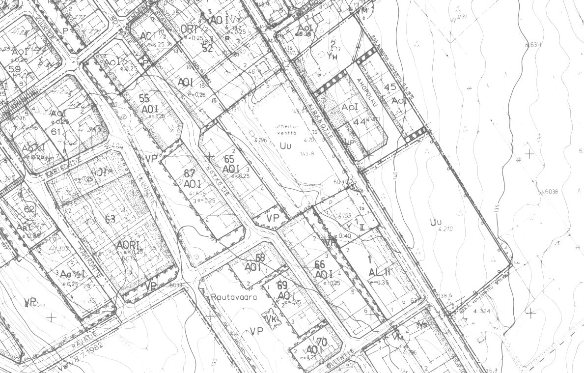 FCG SUUNNITTELU JA TEKNIIKKA OY Kaavaselostus 11 (17) Kuva 11: Ote asemakaavasta. Alue 2.