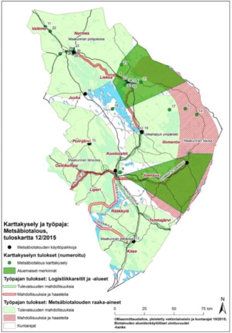 ja energiapuuterminaaleista (VTT) Työpajat (syys-lokakuu) Metsäbiotalous 14.9., 14 osallistujaa Peltobiotalous 5.10.