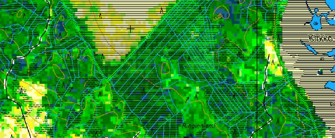 satelliittiaineistosta Tarkkuudeltaan heikompaa aineistoa