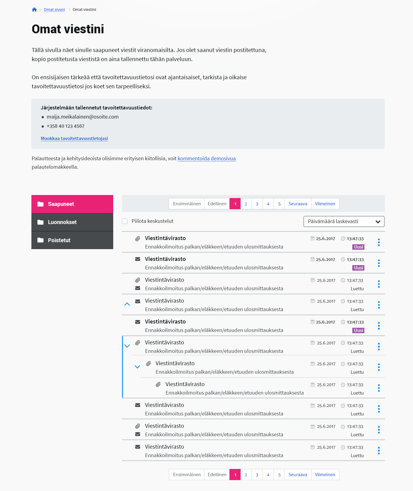 Mitä palvelu tarjoaa? 1. Viestioperaattori, joka mahdollistaa viranomaisten tiedoksiantoviestinna n digitalisoinnin 2.