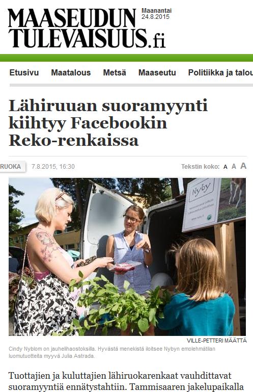 Tilamyynnin ja elintarvikkeiden jatkojalostuksen suosio kasvaa Kuluttajat kaipaavat lyhyitä, helposti jäljitettäviä