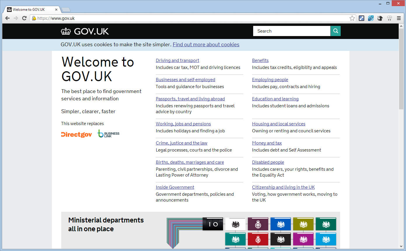 "There were thousands of websites, and we folded them into Gov.uk to make just one.