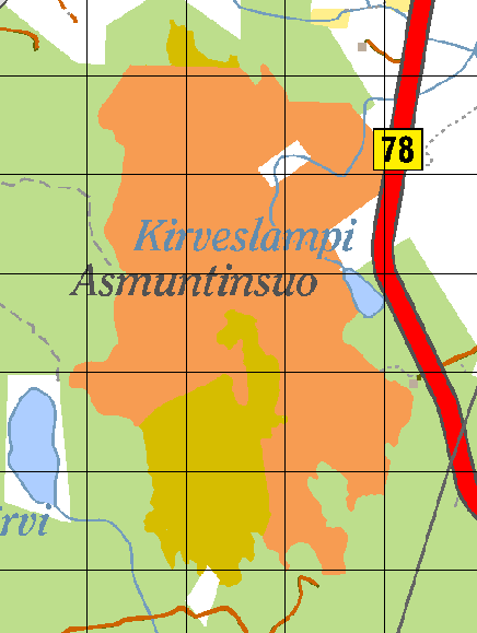1. Johdanto Asmuntinsuo-Lamminsuon Natura-alue (FI1301203) sijaitsee kantatie 78:n länsipuolella Ranuan kunnan eteläosassa, Ranuan keskustasta noin 10 kilometriä etelään.