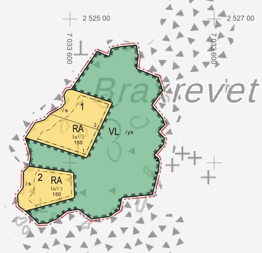 1-13 Kuva 7. Braxrevetin luonnos. 6.1.1 Luonnoksen nähtävilläolon aikana saadut lausunnot ja mielipiteet sekä niiden huomioon ottaminen Yhteenveto lausunnoista ja saaduista mielipiteistä luonnoksen