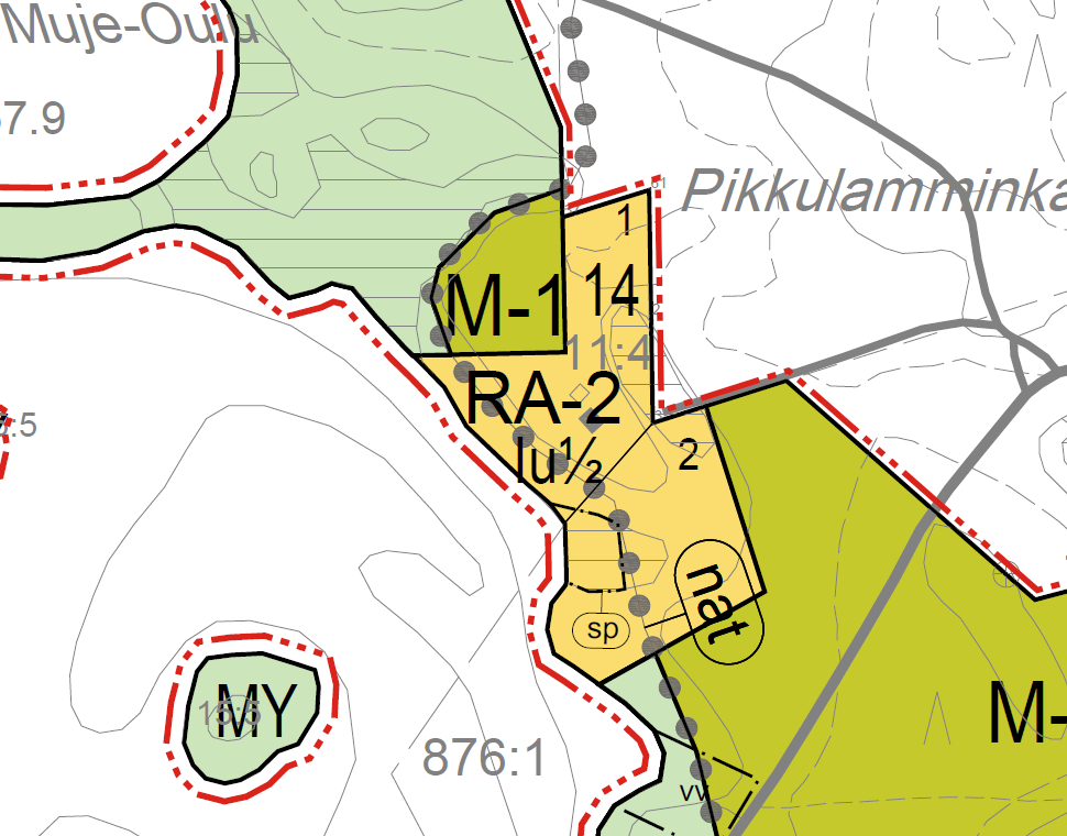 FCG SUUNNITTELU JA TEKNIIKKA OY Natura-tarvearviointi 7 (21) Kuva 9. Ote ranta-asemakaavaehdotuksesta.