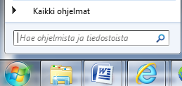 Pikakäyttöohje Päivitys 14.11.2011 SISÄLLYS I. Ohjelman käynnistäminen II. Harjoiteltavan osa-alueen ja tehtäväsovelluksen valinta III.