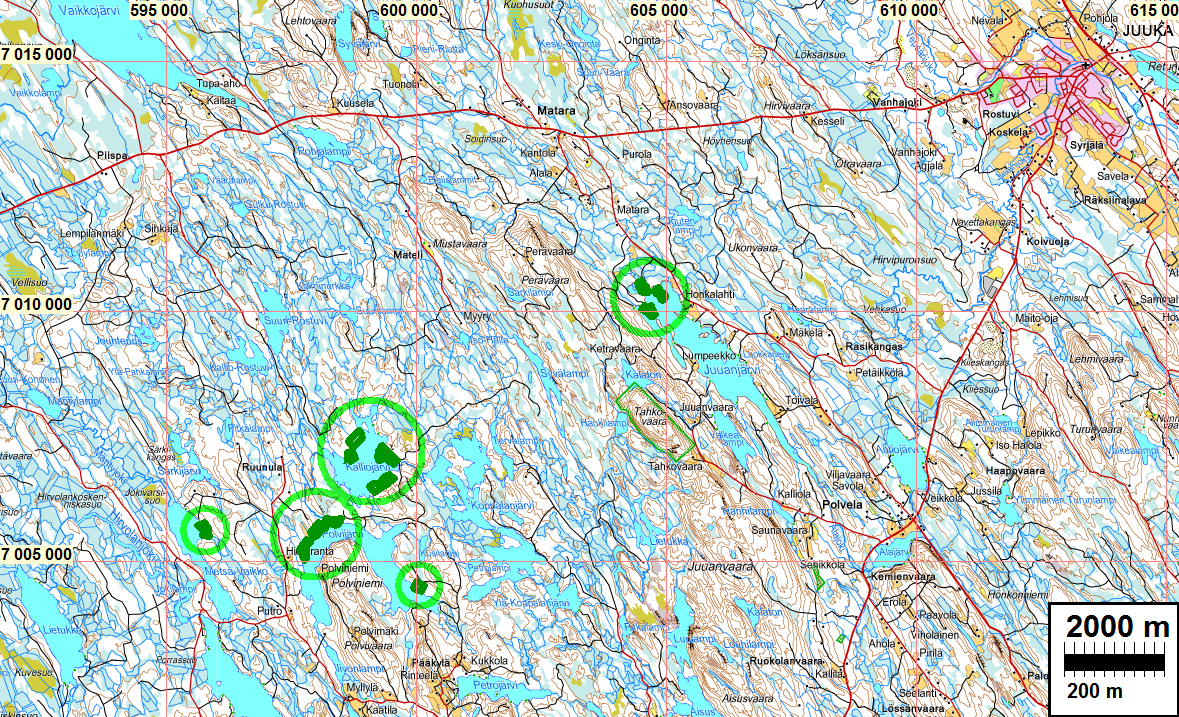 2 Sisältö Perustiedot... 2 Inventointi... 3 Tulos... 4 Yleiskartat... 5 Vanhoja karttoja... 7 Havaintoja... 10 1 JUUKA AUTIOKANGAS... 10 2 JUUKA ROSTUVINPURON SUU... 13 3 JUUKA ROSTUVINPURONSUU E.