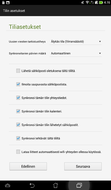 Napauta siirtyäksesi Kaikki sovellukset -näyttöön. 2. Napauta Sähköposti käynnistääksesi Sähköposti sähköpostisovelluksen. 3.